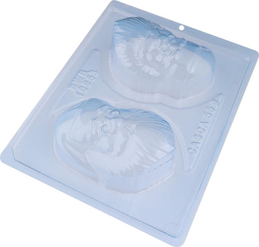 Santa Claus Face 3-Part Chocolate Mold (BWB) - ViaCheff.com